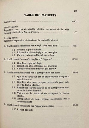 Le surnom au Moyen Empire. Répertoire, procédés d'expression et structures de la double identité du début de la XIIe dynastie à la fin de la XVIIe dynastie.