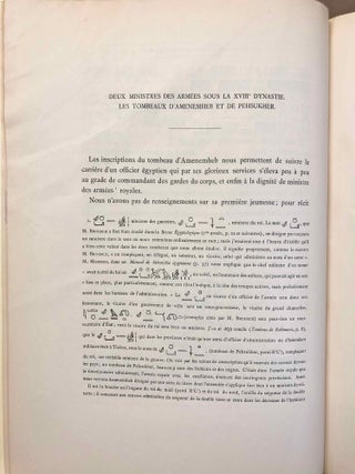 Sept tombeaux thébains de la XVIIIe et de la XIXe dynastie