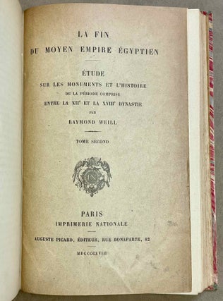 La fin du Moyen Empire égyptien. Tome I & II ((complete set)[newline]M1717b-06.jpeg