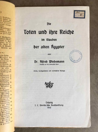 Die Toten und ihre Reiche im Glauben der alten Ägypter