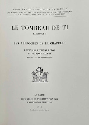 Le tombeau de Ti. Tome II: La chapelle (1ère et 2e parties) (without Tome I: Les approches de la chapelle)[newline]M1737b-17.jpeg