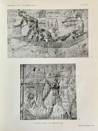 Le tombeau de Ti. Fasc. II: La chapelle (1ère partie). Fasc. III: La chapelle (2e partie).