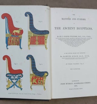 Manners and customs of the ancient Egyptians. Revised by S. Birch. Vol. I, II & III (complete set)[newline]M1739-06.jpeg