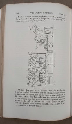 Manners and customs of the ancient Egyptians. Revised by S. Birch. Vol. I, II & III (complete set)[newline]M1739-08.jpeg