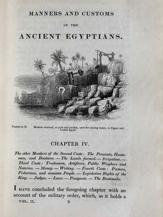 Manners and customs of the ancient Egyptians. Revised by S. Birch. Vol. I & II (without volume III)[newline]M1739b-28.jpeg