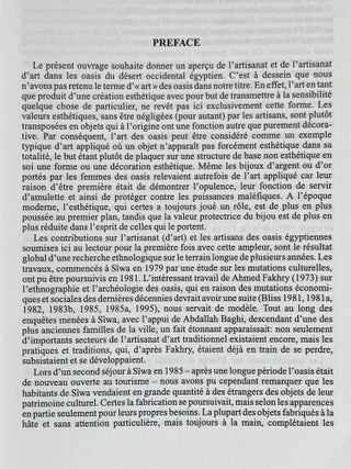 Artisanat et artisanat d'art dans les oasis du désert occidental égyptien