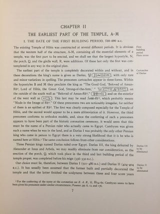 The temple of Hibis in el-Khargeh oasis. Vol. I: The excavations. Vol. II: Greek inscriptions.[newline]M1751d-09.jpg