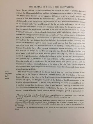 The temple of Hibis in el-Khargeh oasis. Vol. I: The excavations. Vol. II: Greek inscriptions.[newline]M1751d-10.jpg