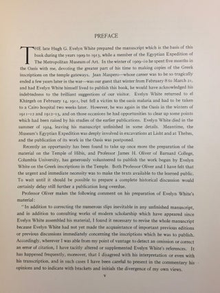 The temple of Hibis in el-Khargeh oasis. Vol. I: The excavations. Vol. II: Greek inscriptions.[newline]M1751d-21.jpg