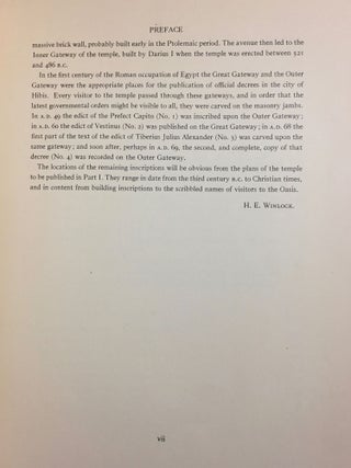 The temple of Hibis in el-Khargeh oasis. Vol. I: The excavations. Vol. II: Greek inscriptions.[newline]M1751d-23.jpg