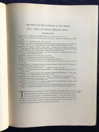 The temple of Hibis in el-Khargeh oasis. Vol. I: The excavations. Vol. II: Greek inscriptions. Vol. III: The decoration (complete set)[newline]M1751f-17.jpg