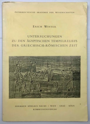 Item #M1756c Untersuchungen zu den ägyptischen Tempelreliefs der griechisch-römischen Zeit....[newline]M1756c.jpg