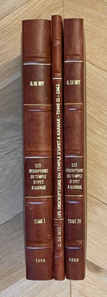 Item #M1757d Les inscriptions du temple d'Opet à Karnak. Tome I (textes hiéroglyphiques)....