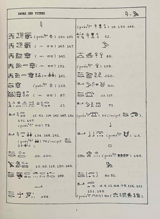Les inscriptions du temple d'Opet à Karnak. Tome I (textes hiéroglyphiques). Tome II: Index, croquis de position et planches. Tome III: Traduction intégrale des textes rituels - Essai d’interprétation. (complete set)