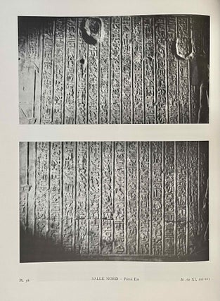 Les inscriptions du temple d'Opet à Karnak. Tome I (textes hiéroglyphiques). Tome II: Index, croquis de position et planches. Tome III: Traduction intégrale des textes rituels - Essai d’interprétation. (complete set)