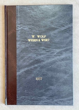 Item #M1759 Wesen und Wert der Ägyptologie. WOLF Walther[newline]M1759-00.jpeg