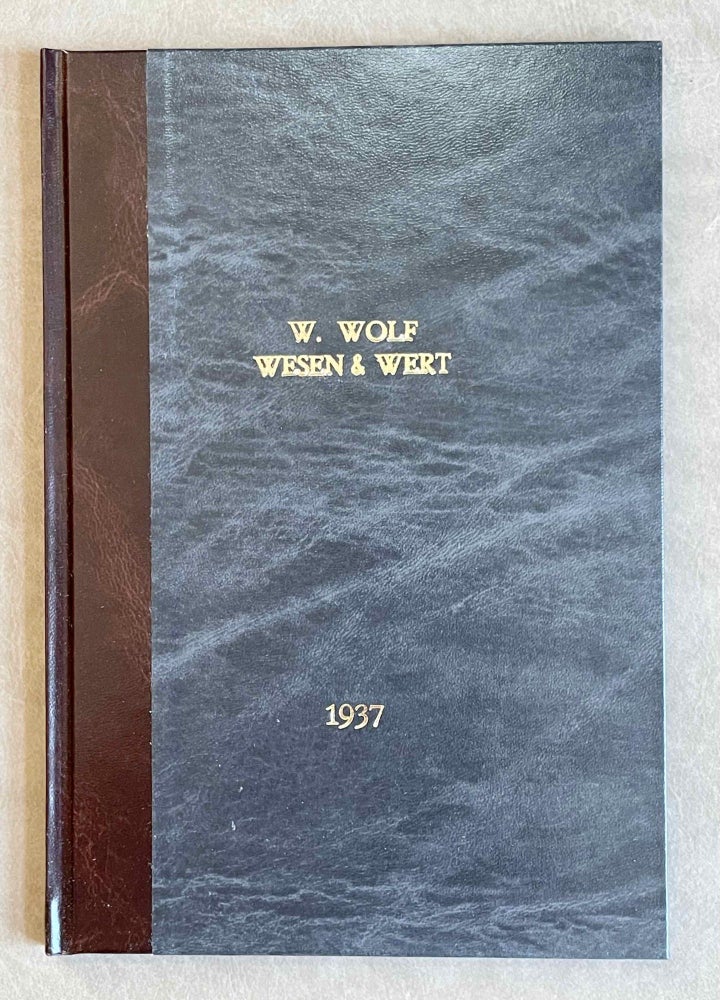 Item #M1759 Wesen und Wert der Ägyptologie. WOLF Walther.[newline]M1759-00.jpeg