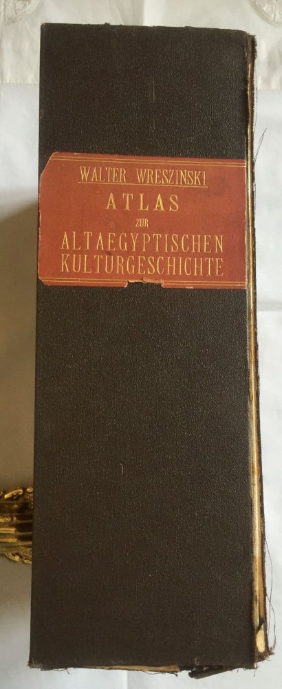 Item #M1762a Atlas zur altägyptischen Kulturgeschichte. Teil I. WRESZINSKI Walter.[newline]M1762a.jpg