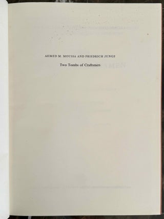 Two tombs of Craftsmen