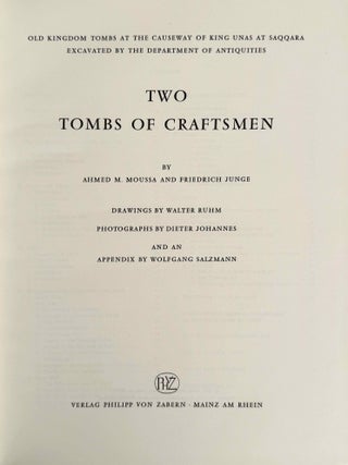 Two tombs of Craftsmen