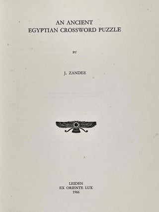 An ancient Egyptian crossword puzzle. An Inscription of Neb-wenenef from Thebes.[newline]M1769a-04.jpeg