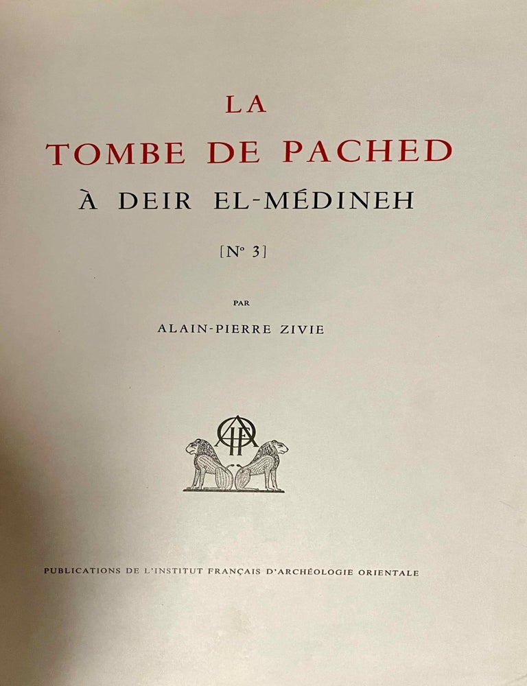 Item #M1773f La tombe de Pached (N&deg;3) &agrave; Deir el-Medineh. ZIVIE Alain-Pierre.[newline]M1773f-00.jpeg
