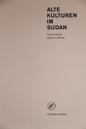 Alte Kulturen im Sudan