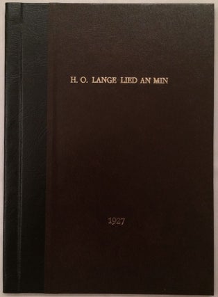 Item #M1782 Ein liturgisches Lied an Min. LANGE Hans Ostenfeld[newline]M1782.jpg