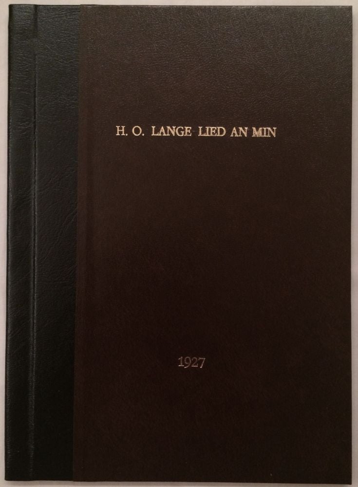 Item #M1782 Ein liturgisches Lied an Min. LANGE Hans Ostenfeld.[newline]M1782.jpg