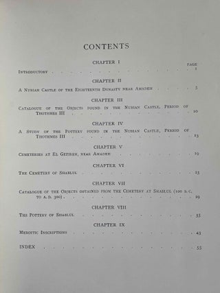 Areika. With a Chapter on Meroitic Inscriptions by F. Ll. Griffith.