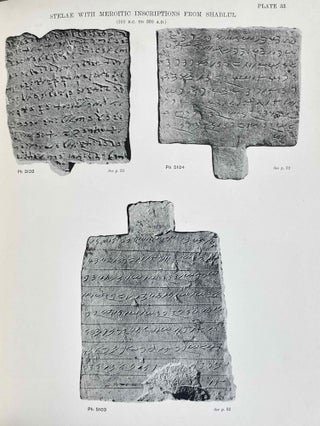 Areika. With a Chapter on Meroitic Inscriptions by F. Ll. Griffith.
