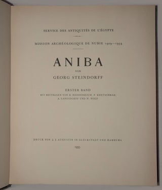 Aniba. Vol. I and Vol. II: Text and Plates (complete set)[newline]M1784a-01.jpg