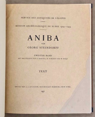 Aniba. Vol. I and Vol. II: Text and Plates (complete set)[newline]M1784a-12.jpg