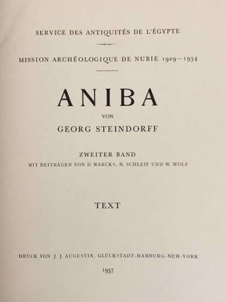 Aniba. Vol. I and Vol. II: Text and Plates (complete set)[newline]M1784a-13.jpg