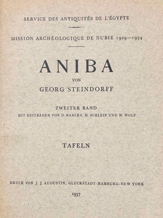 Aniba. Vol. I and Vol. II: Text and Plates (complete set)[newline]M1784a-35.jpg