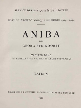 Aniba. Vol. I and Vol. II: Text and Plates (complete set)[newline]M1784a-36.jpg