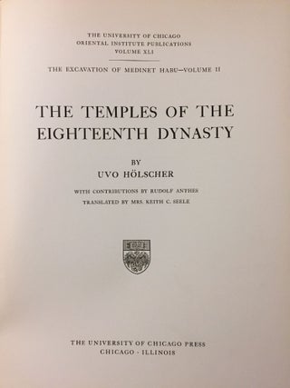 The Excavation of Medinet Habu. Vol. II: The Temples of the Eighteenth Dynasty.[newline]M1789b-05.jpg