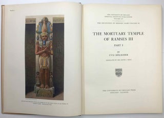 Item #M1789h The Excavation of Medinet Habu. Vol. III: The Mortuary Temple of Ramses III, part 1....[newline]M1789h.jpeg