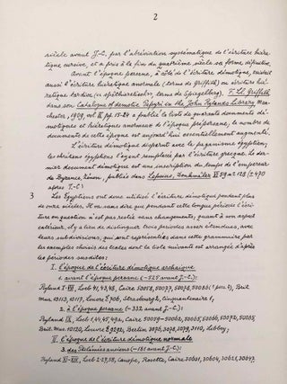 Grammaire démotique. Tome I: Introduction, orthographe, phonétique. Tome II: Morphologie 1: pronoms, substantifs, adjectifs, numéraux. Tome III: Morphologie 2: Verbe I: classification des verbes, formes simples du verbe. Tome IV: Morphologie 2: Verbe II: formes composées du verbe. Tome V: Morphologie 3: particules. Tome VI: Syntaxe. Tome VII,1: 1. Corrections et compléments. Index des mots démotiques. Tome VII,2: Index des mots anciens égyptiens, néoégyptiens et récents. Index des mots coptes. Index des mots grecs.