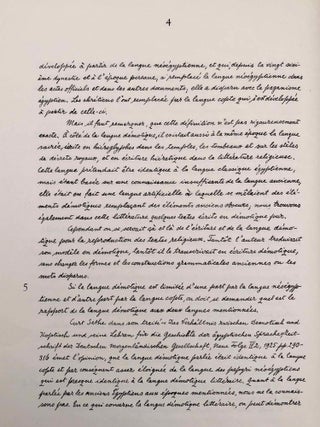 Grammaire démotique. Tome I: Introduction, orthographe, phonétique. Tome II: Morphologie 1: pronoms, substantifs, adjectifs, numéraux. Tome III: Morphologie 2: Verbe I: classification des verbes, formes simples du verbe. Tome IV: Morphologie 2: Verbe II: formes composées du verbe. Tome V: Morphologie 3: particules. Tome VI: Syntaxe. Tome VII,1: 1. Corrections et compléments. Index des mots démotiques. Tome VII,2: Index des mots anciens égyptiens, néoégyptiens et récents. Index des mots coptes. Index des mots grecs.
