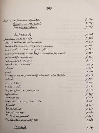 Grammaire d&eacute;motique. Tome I: Introduction, orthographe, phon&eacute;tique. Tome II: Morphologie 1: pronoms, substantifs, adjectifs, num&eacute;raux. Tome III: Morphologie 2: Verbe I: classification des verbes, formes simples du verbe. Tome IV: Morphologie 2: Verbe II: formes compos&eacute;es du verbe. Tome V: Morphologie 3: particules. Tome VI: Syntaxe. Tome VII,1: 1. Corrections et compl&eacute;ments. Index des mots d&eacute;motiques. Tome VII,2: Index des mots anciens &eacute;gyptiens, n&eacute;o&eacute;gyptiens et r&eacute;cents. Index des mots coptes. Index des mots grecs.