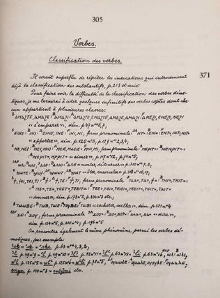 Grammaire démotique. Tome I: Introduction, orthographe, phonétique. Tome II: Morphologie 1: pronoms, substantifs, adjectifs, numéraux. Tome III: Morphologie 2: Verbe I: classification des verbes, formes simples du verbe. Tome IV: Morphologie 2: Verbe II: formes composées du verbe. Tome V: Morphologie 3: particules. Tome VI: Syntaxe. Tome VII,1: 1. Corrections et compléments. Index des mots démotiques. Tome VII,2: Index des mots anciens égyptiens, néoégyptiens et récents. Index des mots coptes. Index des mots grecs.