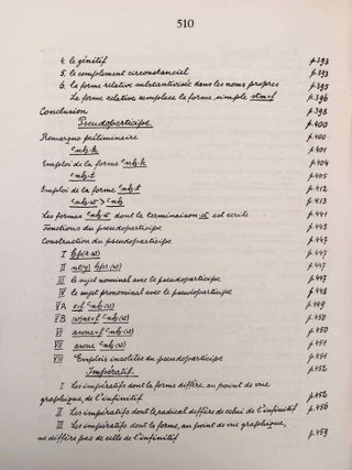 Grammaire d&eacute;motique. Tome I: Introduction, orthographe, phon&eacute;tique. Tome II: Morphologie 1: pronoms, substantifs, adjectifs, num&eacute;raux. Tome III: Morphologie 2: Verbe I: classification des verbes, formes simples du verbe. Tome IV: Morphologie 2: Verbe II: formes compos&eacute;es du verbe. Tome V: Morphologie 3: particules. Tome VI: Syntaxe. Tome VII,1: 1. Corrections et compl&eacute;ments. Index des mots d&eacute;motiques. Tome VII,2: Index des mots anciens &eacute;gyptiens, n&eacute;o&eacute;gyptiens et r&eacute;cents. Index des mots coptes. Index des mots grecs.