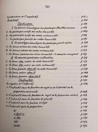 Grammaire démotique. Tome I: Introduction, orthographe, phonétique. Tome II: Morphologie 1: pronoms, substantifs, adjectifs, numéraux. Tome III: Morphologie 2: Verbe I: classification des verbes, formes simples du verbe. Tome IV: Morphologie 2: Verbe II: formes composées du verbe. Tome V: Morphologie 3: particules. Tome VI: Syntaxe. Tome VII,1: 1. Corrections et compléments. Index des mots démotiques. Tome VII,2: Index des mots anciens égyptiens, néoégyptiens et récents. Index des mots coptes. Index des mots grecs.