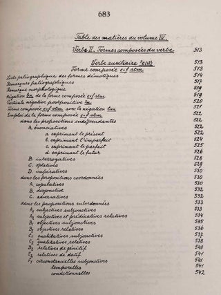 Grammaire d&eacute;motique. Tome I: Introduction, orthographe, phon&eacute;tique. Tome II: Morphologie 1: pronoms, substantifs, adjectifs, num&eacute;raux. Tome III: Morphologie 2: Verbe I: classification des verbes, formes simples du verbe. Tome IV: Morphologie 2: Verbe II: formes compos&eacute;es du verbe. Tome V: Morphologie 3: particules. Tome VI: Syntaxe. Tome VII,1: 1. Corrections et compl&eacute;ments. Index des mots d&eacute;motiques. Tome VII,2: Index des mots anciens &eacute;gyptiens, n&eacute;o&eacute;gyptiens et r&eacute;cents. Index des mots coptes. Index des mots grecs.