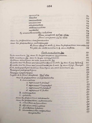Grammaire d&eacute;motique. Tome I: Introduction, orthographe, phon&eacute;tique. Tome II: Morphologie 1: pronoms, substantifs, adjectifs, num&eacute;raux. Tome III: Morphologie 2: Verbe I: classification des verbes, formes simples du verbe. Tome IV: Morphologie 2: Verbe II: formes compos&eacute;es du verbe. Tome V: Morphologie 3: particules. Tome VI: Syntaxe. Tome VII,1: 1. Corrections et compl&eacute;ments. Index des mots d&eacute;motiques. Tome VII,2: Index des mots anciens &eacute;gyptiens, n&eacute;o&eacute;gyptiens et r&eacute;cents. Index des mots coptes. Index des mots grecs.