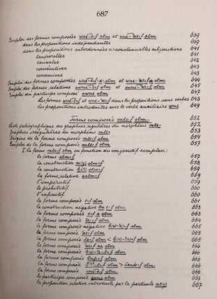 Grammaire démotique. Tome I: Introduction, orthographe, phonétique. Tome II: Morphologie 1: pronoms, substantifs, adjectifs, numéraux. Tome III: Morphologie 2: Verbe I: classification des verbes, formes simples du verbe. Tome IV: Morphologie 2: Verbe II: formes composées du verbe. Tome V: Morphologie 3: particules. Tome VI: Syntaxe. Tome VII,1: 1. Corrections et compléments. Index des mots démotiques. Tome VII,2: Index des mots anciens égyptiens, néoégyptiens et récents. Index des mots coptes. Index des mots grecs.