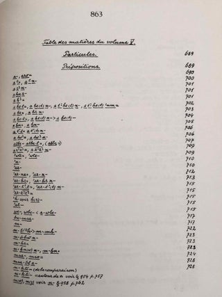Grammaire d&eacute;motique. Tome I: Introduction, orthographe, phon&eacute;tique. Tome II: Morphologie 1: pronoms, substantifs, adjectifs, num&eacute;raux. Tome III: Morphologie 2: Verbe I: classification des verbes, formes simples du verbe. Tome IV: Morphologie 2: Verbe II: formes compos&eacute;es du verbe. Tome V: Morphologie 3: particules. Tome VI: Syntaxe. Tome VII,1: 1. Corrections et compl&eacute;ments. Index des mots d&eacute;motiques. Tome VII,2: Index des mots anciens &eacute;gyptiens, n&eacute;o&eacute;gyptiens et r&eacute;cents. Index des mots coptes. Index des mots grecs.