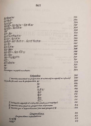Grammaire démotique. Tome I: Introduction, orthographe, phonétique. Tome II: Morphologie 1: pronoms, substantifs, adjectifs, numéraux. Tome III: Morphologie 2: Verbe I: classification des verbes, formes simples du verbe. Tome IV: Morphologie 2: Verbe II: formes composées du verbe. Tome V: Morphologie 3: particules. Tome VI: Syntaxe. Tome VII,1: 1. Corrections et compléments. Index des mots démotiques. Tome VII,2: Index des mots anciens égyptiens, néoégyptiens et récents. Index des mots coptes. Index des mots grecs.