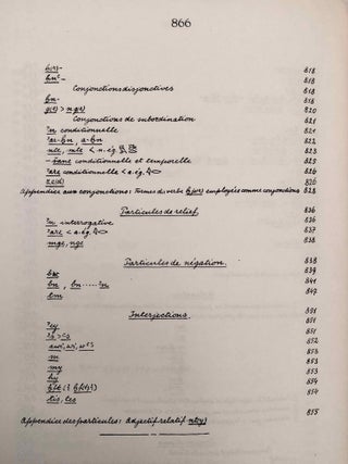 Grammaire d&eacute;motique. Tome I: Introduction, orthographe, phon&eacute;tique. Tome II: Morphologie 1: pronoms, substantifs, adjectifs, num&eacute;raux. Tome III: Morphologie 2: Verbe I: classification des verbes, formes simples du verbe. Tome IV: Morphologie 2: Verbe II: formes compos&eacute;es du verbe. Tome V: Morphologie 3: particules. Tome VI: Syntaxe. Tome VII,1: 1. Corrections et compl&eacute;ments. Index des mots d&eacute;motiques. Tome VII,2: Index des mots anciens &eacute;gyptiens, n&eacute;o&eacute;gyptiens et r&eacute;cents. Index des mots coptes. Index des mots grecs.